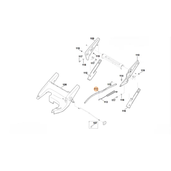 Stihl  Dźwignia przełożenia 6375 780 0401